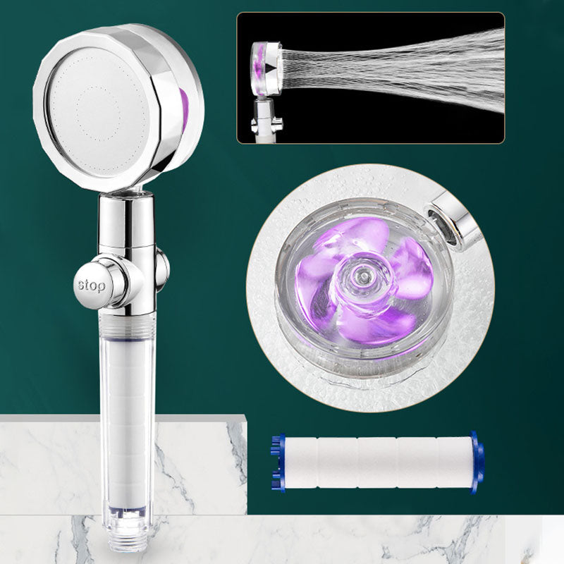 Modern Shower Head Handheld Shower Head Plastic Wall Mount Round Shower Head Combo