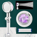 Modern Shower Head Handheld Shower Head Plastic Wall Mount Round Shower Head Combo