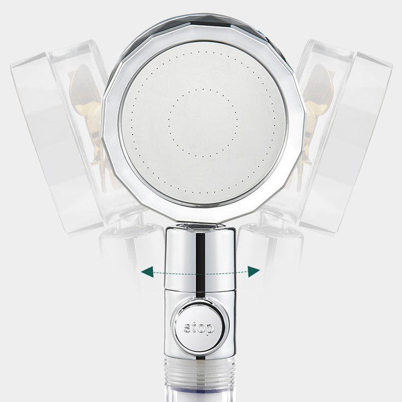 Modern Shower Head Handheld Shower Head Plastic Wall Mount Round Shower Head Combo