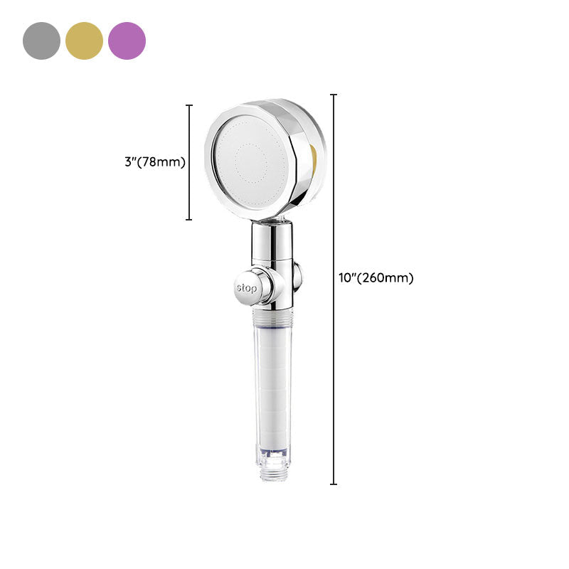 Modern Shower Head Handheld Shower Head Plastic Wall Mount Round Shower Head Combo