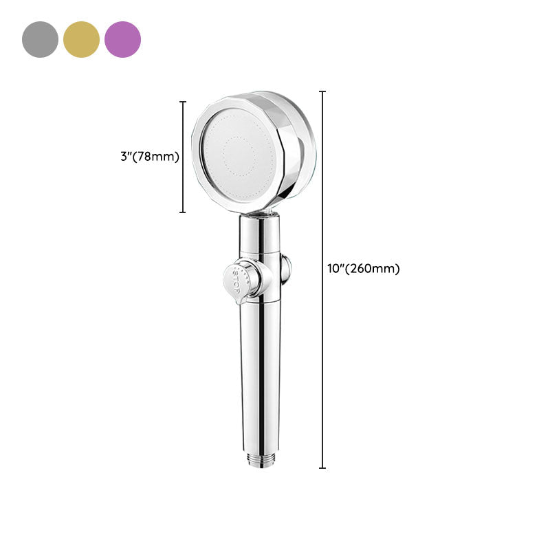 Modern Shower Head Handheld Shower Head Plastic Wall Mount Round Shower Head Combo