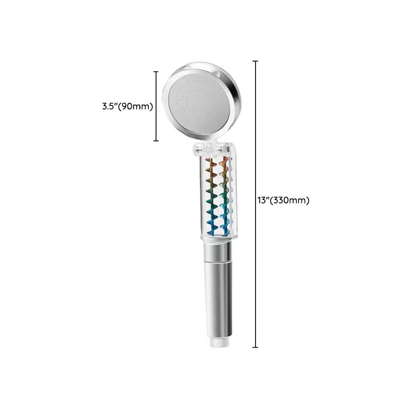 Contemporary Round Handheld Shower Standard Spray Adjustable Showerhead