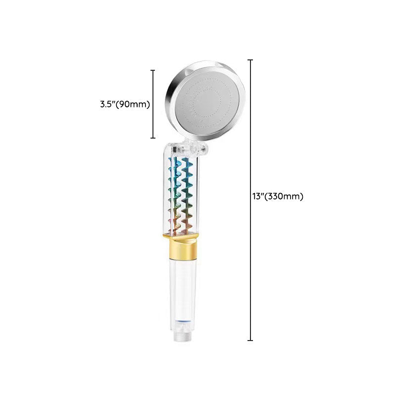 Contemporary Round Handheld Shower Standard Spray Adjustable Showerhead