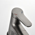 Round Modern Sink Faucet with Pull-Out Single-Hole Basin Faucet