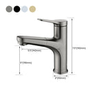 Round Modern Basin Mixer Faucet Pull-Out Single Hole Basin Tap