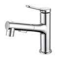 Modern Extendable Sink Faucet Bathroom Faucet Brass 1 Handle Sink Faucet with Water Hose