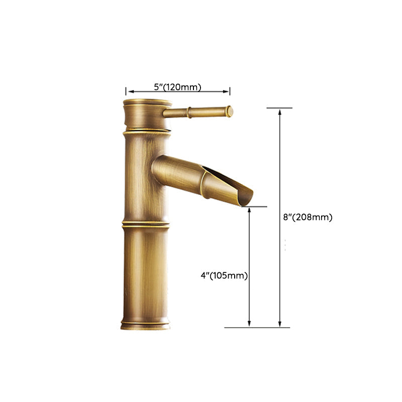 Lever Handle Vessel Faucet Single Hole Basin Faucet Farmhouse Style Sink Faucet