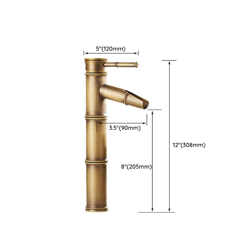 Lever Handle Vessel Faucet Single Hole Basin Faucet Farmhouse Style Sink Faucet