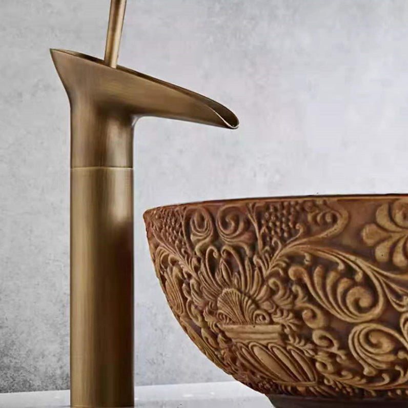 Round Single-Handle Water Tap Country Style Faucet