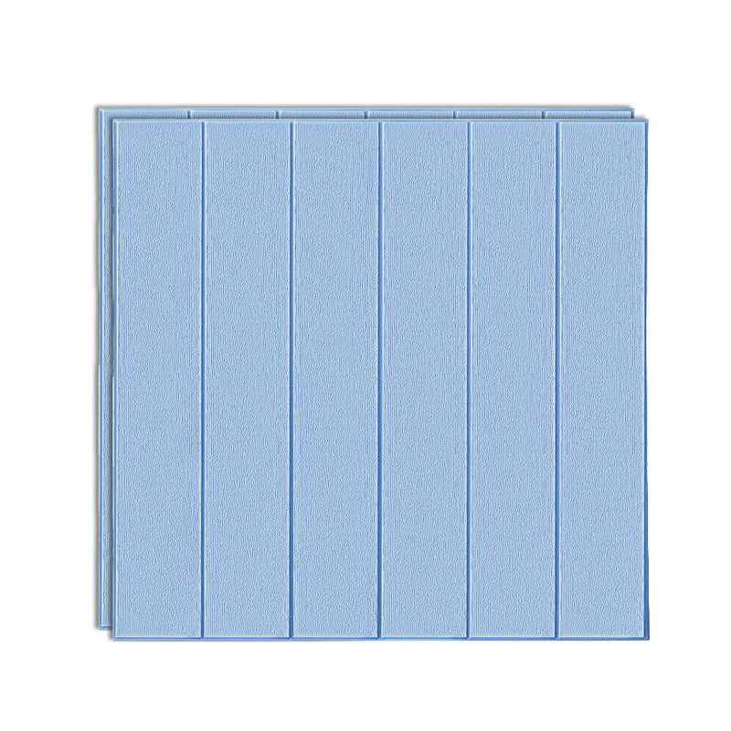 Solid color 3D embossed wall panel waterproof foam interior wall tile