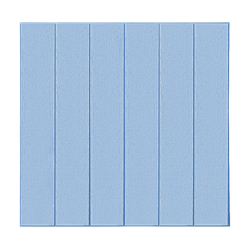 Solid color 3D embossed wall panel waterproof foam interior wall tile