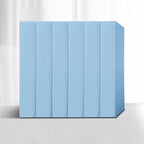 Solid color 3D embossed wall panel waterproof foam interior wall tile