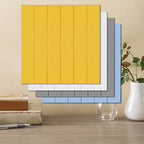 Solid color 3D embossed wall panel waterproof foam interior wall tile