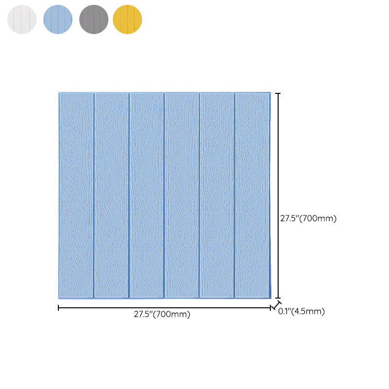 Solid color 3D embossed wall panel waterproof foam interior wall tile