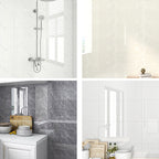10 Pack 12" X 23" PVC rectangular Peel & Stick field tile kitchen and bathroom back paneling