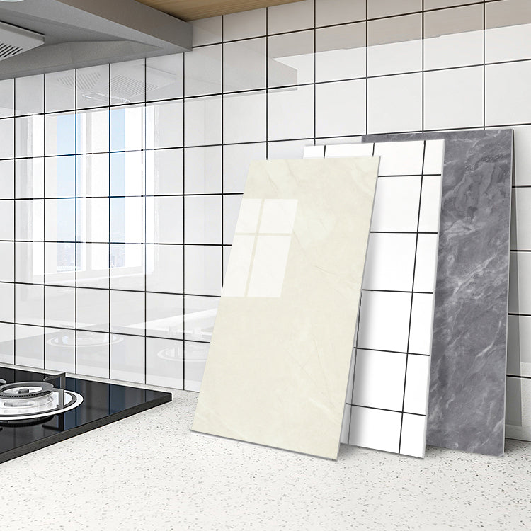 5 Pack 12" X 23" PVC Peel & Stick Subway Tiles Rectangular Kitchen and Bathroom Backsplash