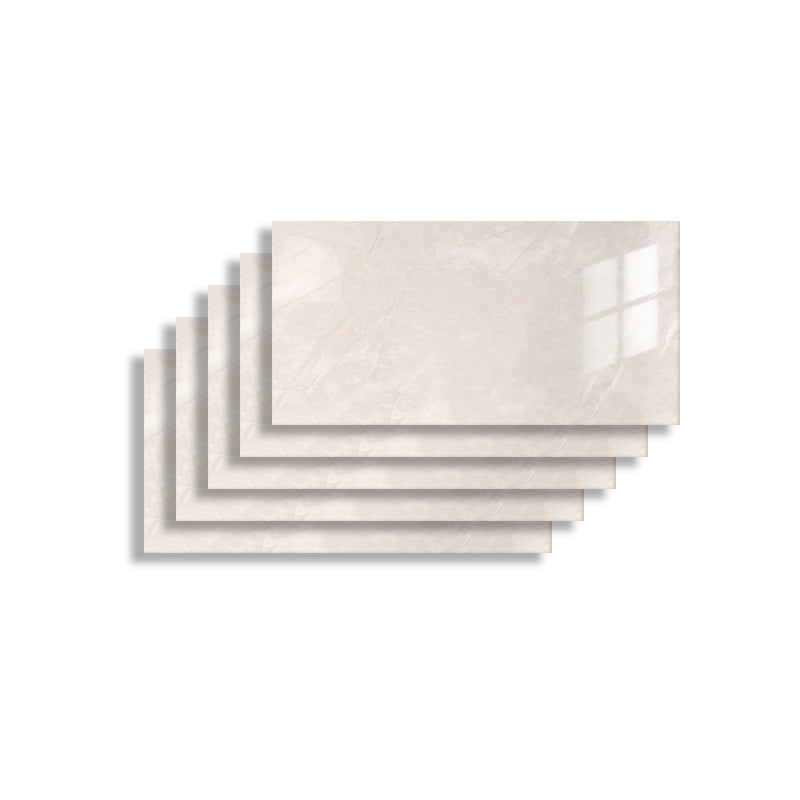 5 Pack 12" X 23" PVC Peel & Stick Subway Tiles Rectangular Kitchen and Bathroom Backsplash
