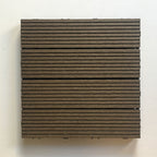 Contemporary Engineered Floor Tile Wire-Brushed Click-Lock Wood Floor for Patio Garden