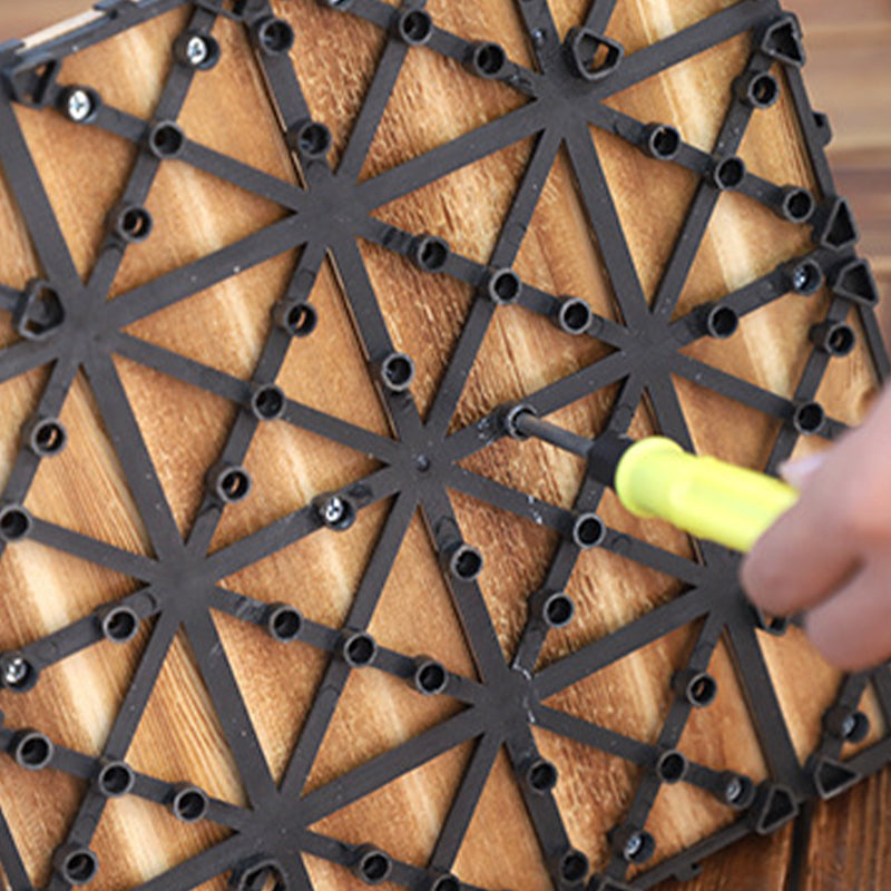 Parquet Pine Floor Tile Waterproof Click Lock Traditional Hardwood Floor for Living Room