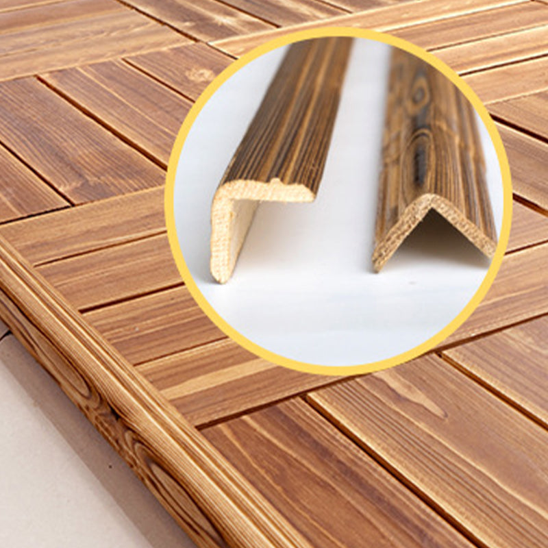 Parquet Pine Floor Tile Waterproof Click Lock Traditional Hardwood Floor for Living Room