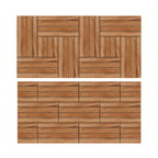 Parquet Pine Floor Tile Waterproof Click Lock Traditional Hardwood Floor for Living Room