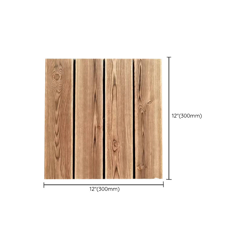 Pine Floor Tile Water Resistant Click-Lock Traditional Wood Floor for Living Room