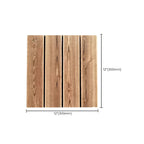 Pine Floor Tile Water Resistant Click-Lock Traditional Wood Floor for Living Room