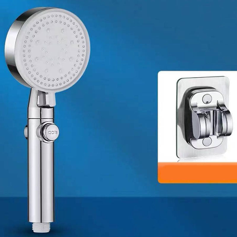 Contemporary Shower Head Handheld Shower Wall Mount Round Plastic Shower Head Combo