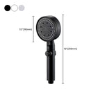 Contemporary Shower Head Handheld Shower Wall Mount Round Plastic Shower Head Combo