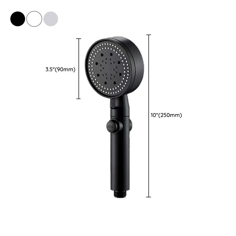 Contemporary Shower Head Handheld Shower Wall Mount Round Plastic Shower Head Combo