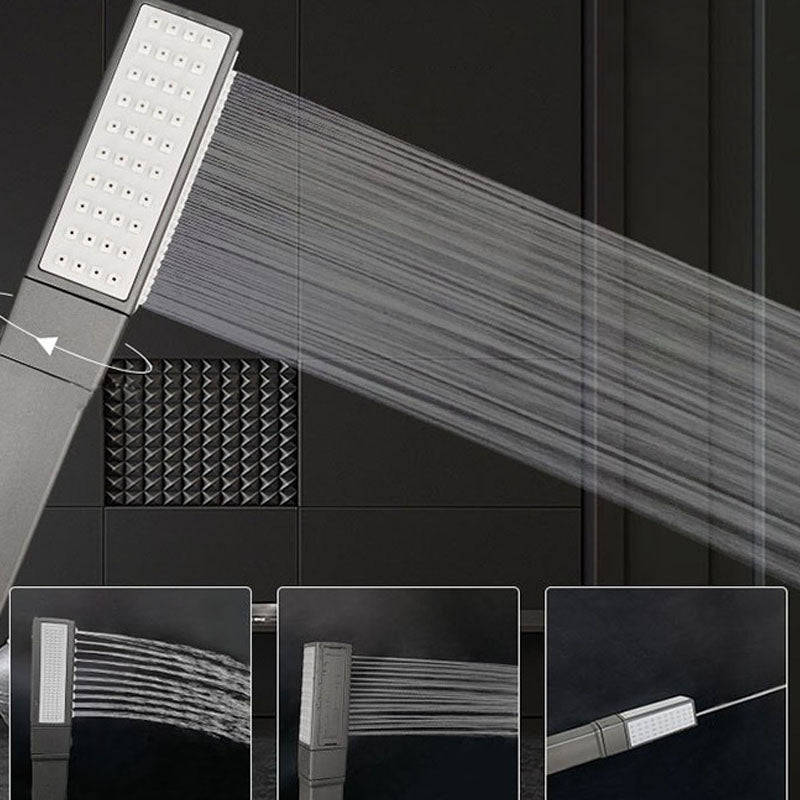 Contemporary Showerhead Solid Color Plastic Handheld Showerhead