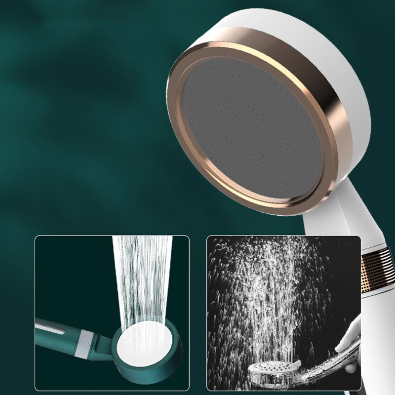 Modern Plastic Showerhead Water Filtration Round Hand Shower