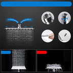 Modern shower combination spray 5 setting patterns handheld shower head with large shower head