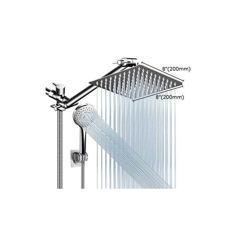 Modern shower combination spray 5 setting patterns handheld shower head with large shower head