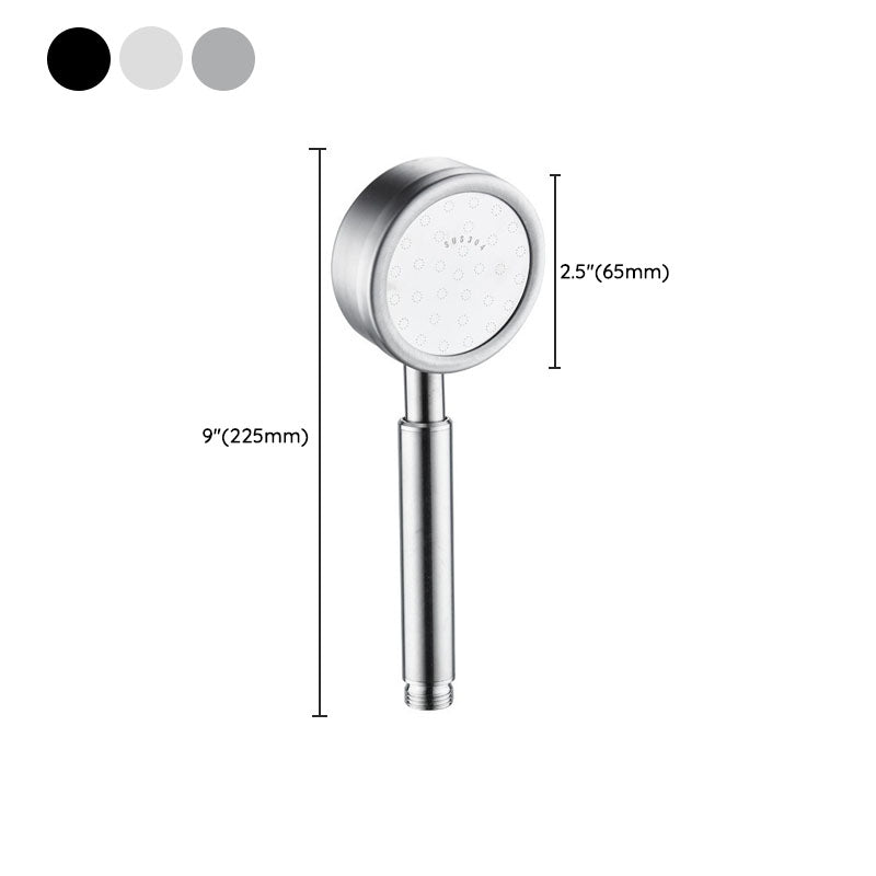 Metal Handheld Showerhead Modern Solid Color Round Showerheads