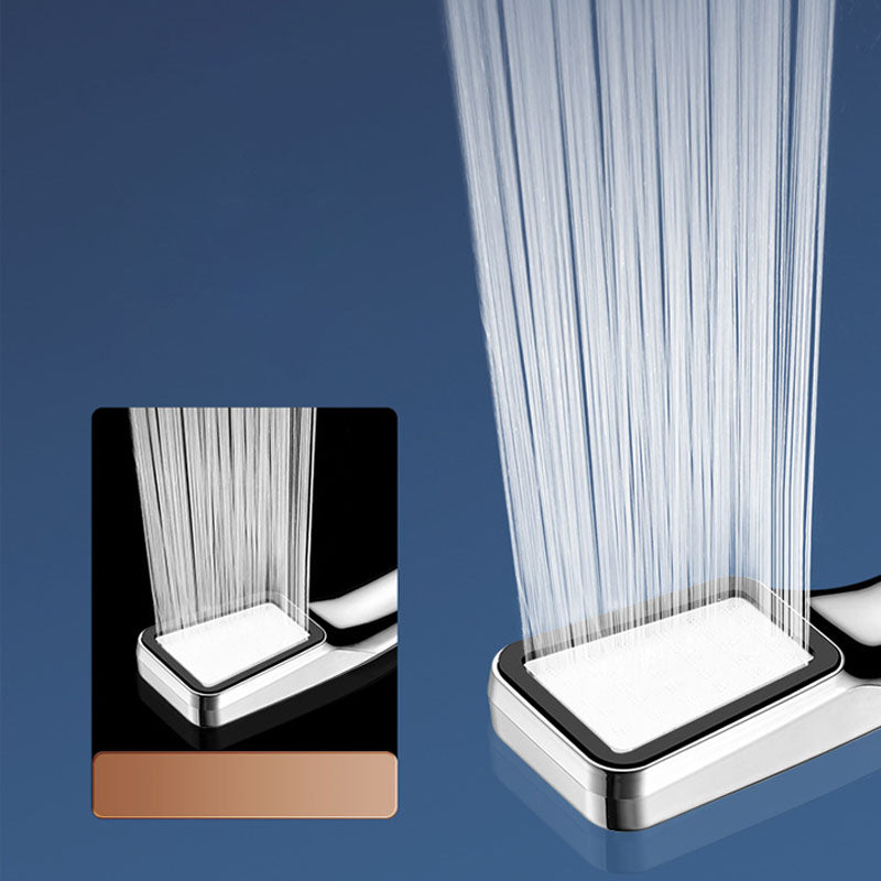 Traditional handheld shower head metal hand shower with square shape