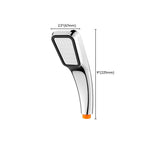 Traditional handheld shower head metal hand shower with square shape