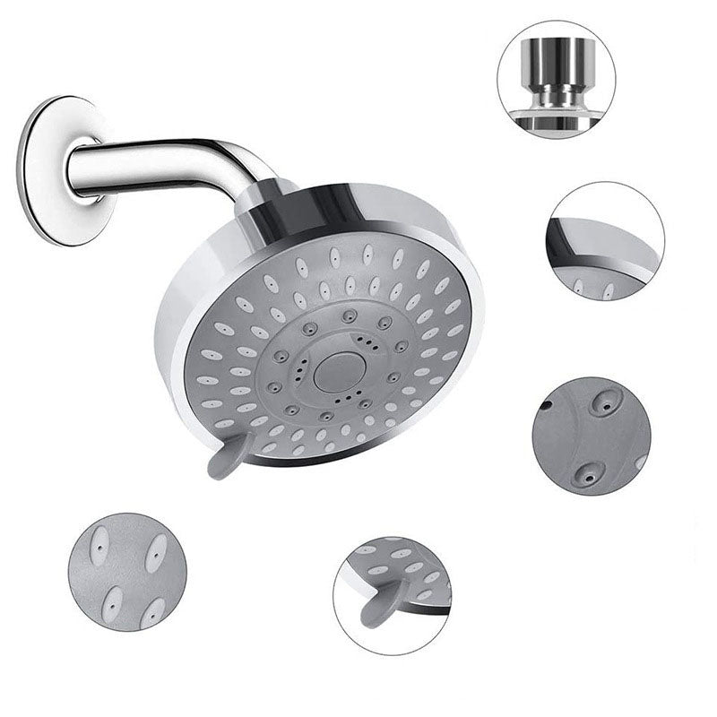 Bathroom Showerhead Wall Mounted Rain Spray Stainless Steel Adjustable Model Showerhead