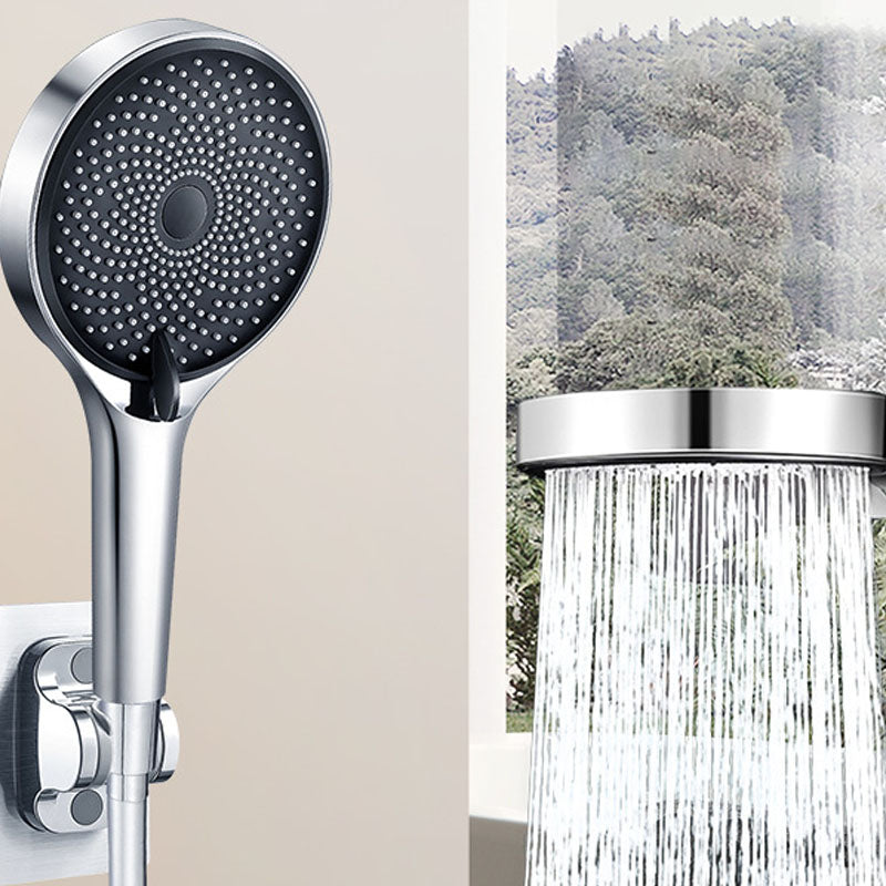 3 Sprays Shower Head Wall Mount Adjustable Spray Pattern Handheld Shower