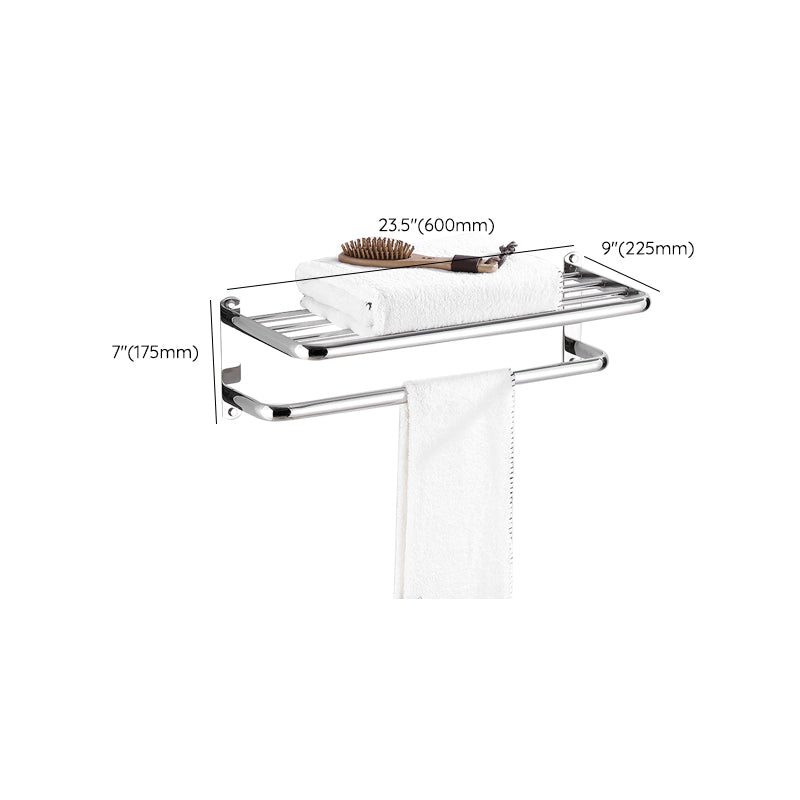 Modern Bathroom Set with Bathroom Shelf/Towel Bar Polished Chrome Bathroom Accessory Set