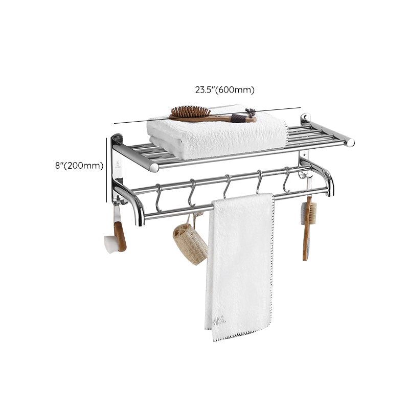 Modern Bathroom Set with Bathroom Shelf/Towel Bar Polished Chrome Bathroom Accessory Set