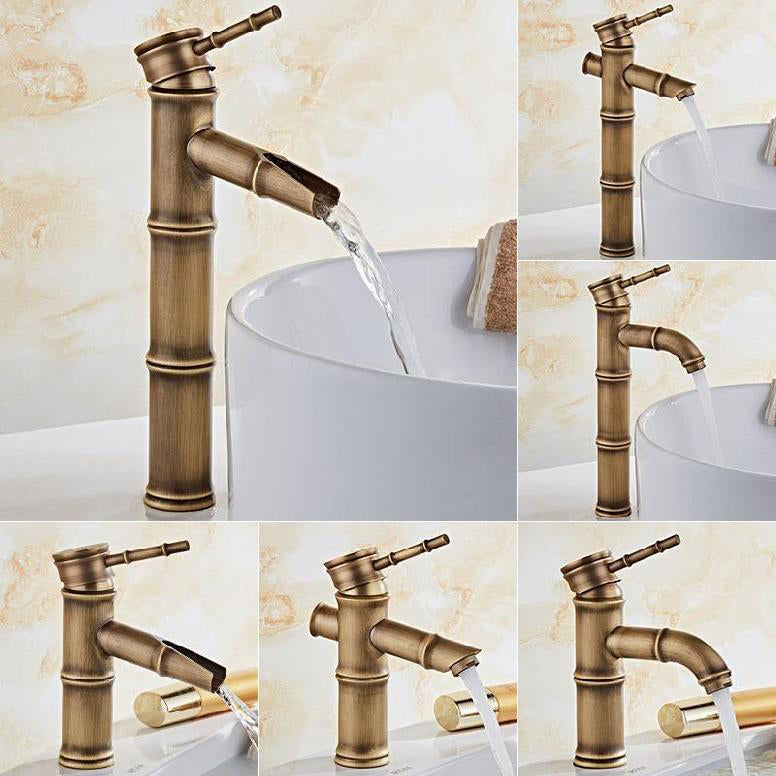 Brass Country Basin Tap Single Hole Sink Faucet for Bathroom