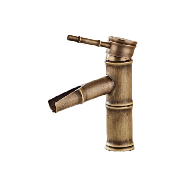Brass Country Basin Tap Single Hole Sink Faucet for Bathroom