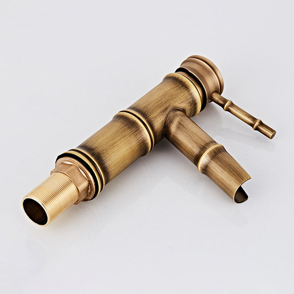 Brass Country Basin Tap Single Hole Sink Faucet for Bathroom