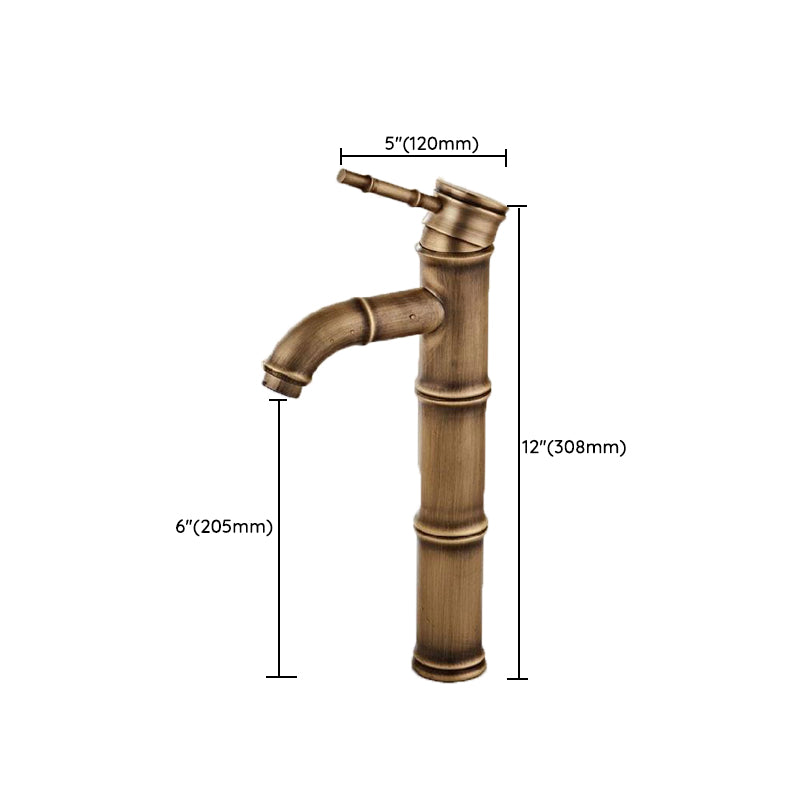 Brass Country Basin Tap Single Hole Sink Faucet for Bathroom