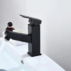 Lever handle faucet Contemporary pull-out faucet for the bathroom
