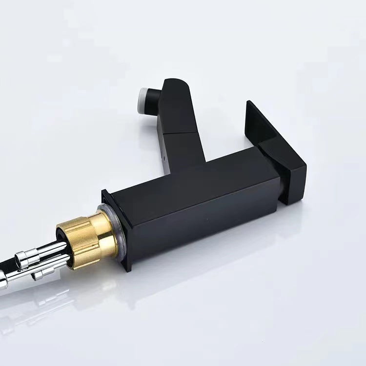 Lever handle faucet Contemporary pull-out faucet for the bathroom