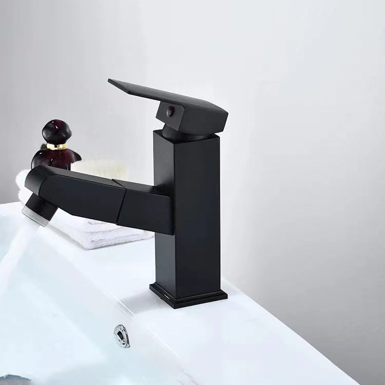Lever handle faucet Contemporary pull-out faucet for the bathroom