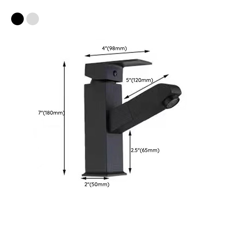 Lever handle faucet Contemporary pull-out faucet for the bathroom