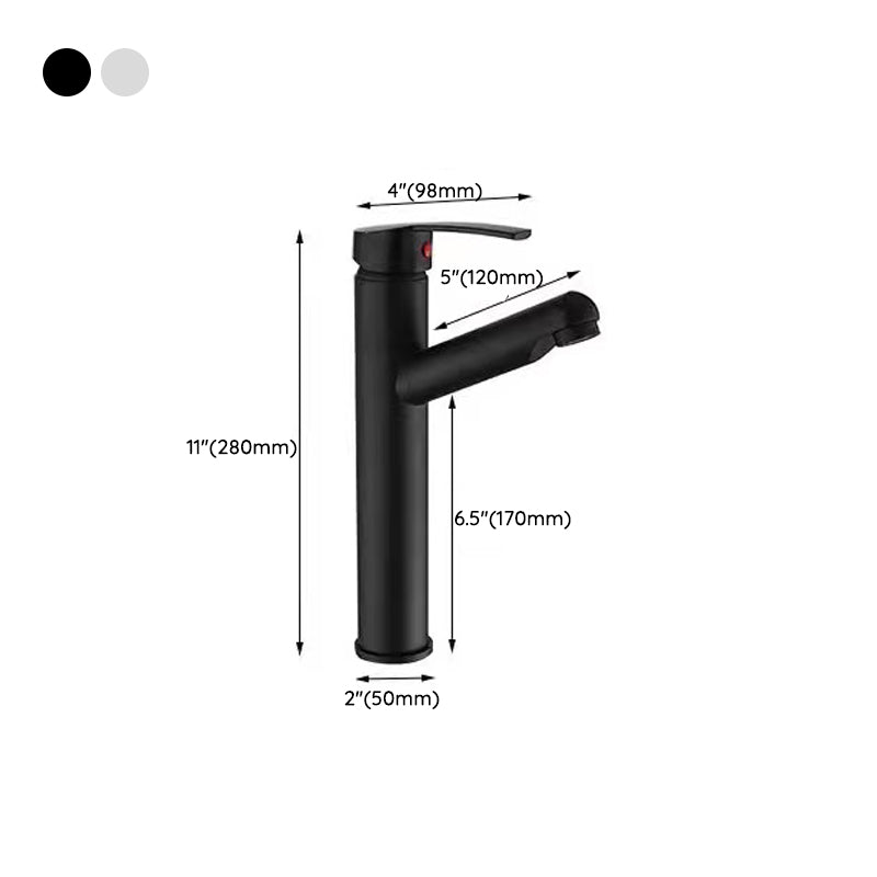 Lever handle faucet Contemporary pull-out faucet for the bathroom